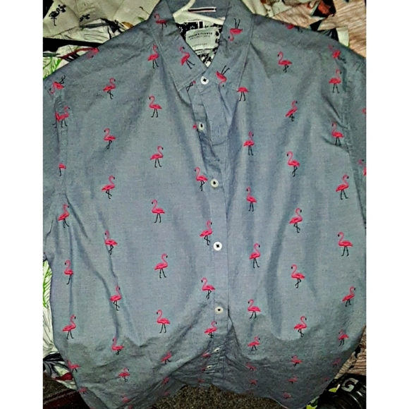 Flamingo button up bundle - Picture 8 of 8